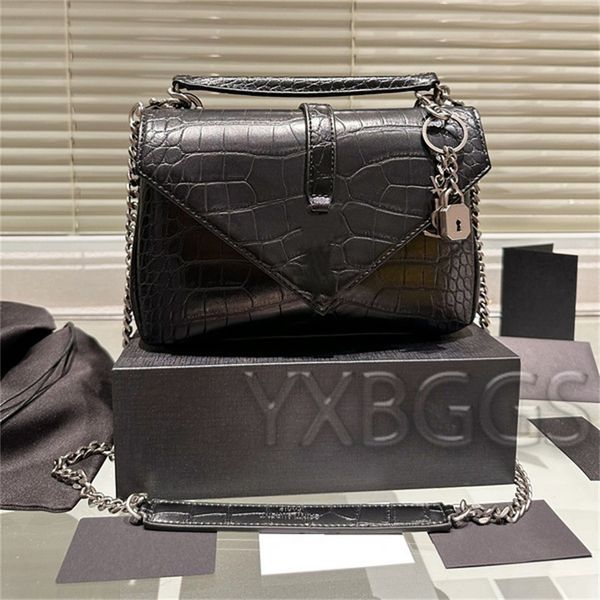

womens designer bags handbag women cross body shoulder bag y-shaped envelope bag black alligator classic shopping tote