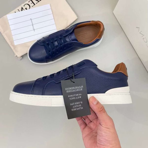 

fashion casual shoes men's triple stitch runners sneakers italy delicate onyx resin low elastic band soft leather design non-slip strid, Black