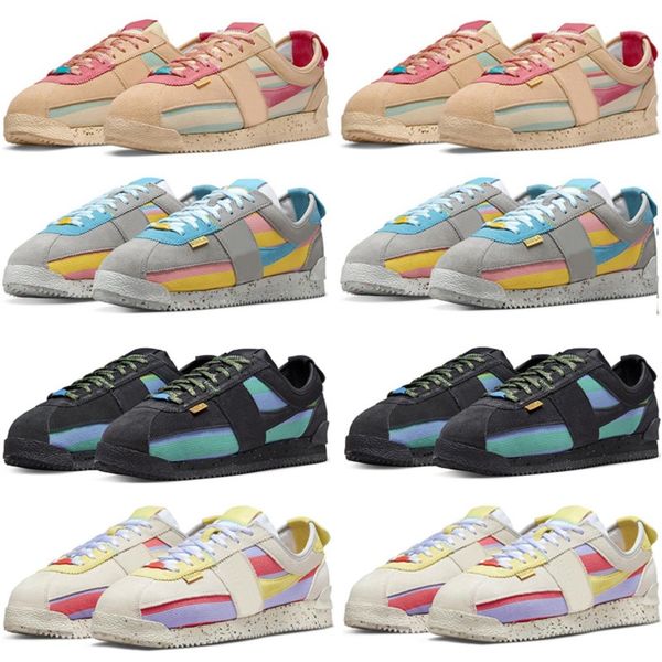 

cortez men women casual shoes sneaker fashion lemon frost light smoke grey off noir sesame mens dr1413-200 dr1413-001 dr1413-002 dr1413-100, Black