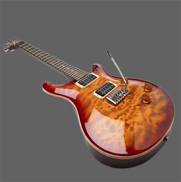 

rare custom 24 reed smith guitar 2008 tiger flame maple vintage burs 57 prs electric guitar