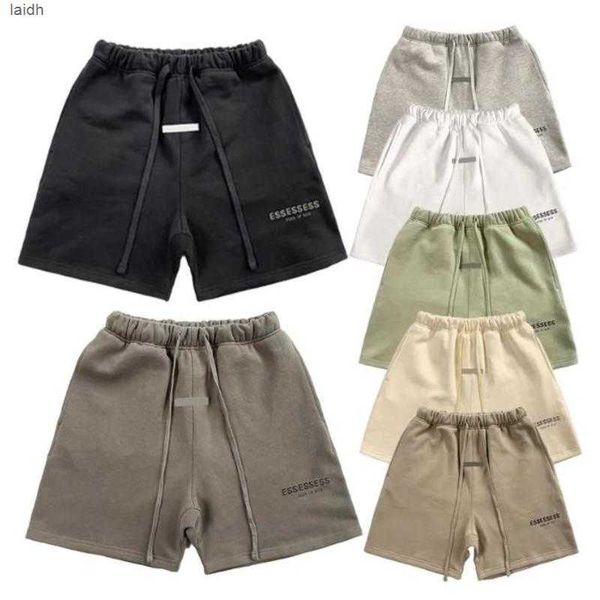 

mens womens designer essentail shorts clothing apparel essen shorts cotton sports fashion short street style tide knee length 5j09, White;black