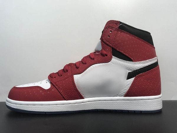 

basketball shoes jumpman 1s high origin designer shoes genuine leather outdoor sp sneakers color red white size available with box fast deli