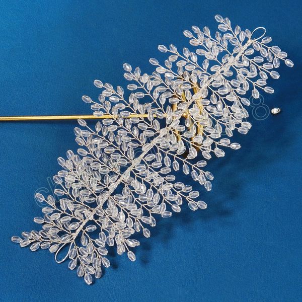 

crystal wedding hairband bridal hairpins hair hoops sparkling rhinestones silver headpiece hair accessories for bride ornaments, Slivery;golden