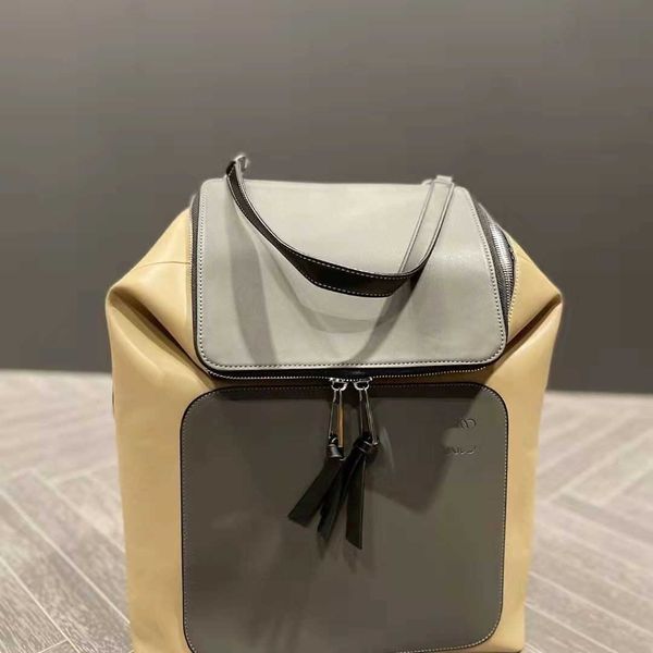 

men's backpack large capacity backpack travel bag youth leisure fashion color matching men's backpack computer bag leisure