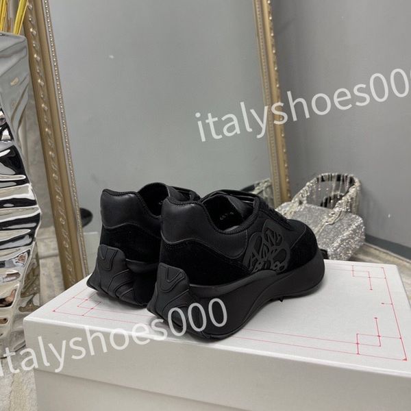 

new casual shoes women travel leather lace-up sneaker cowhide fashion lady flat designer running trainers woman shoe size 35-41, Black