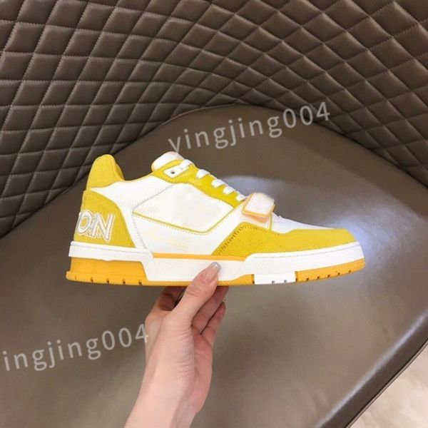 

new designer shoes sneakers mens women calfskin high laces boot rainbow trainer printed leather motifs vintage trainers, Black