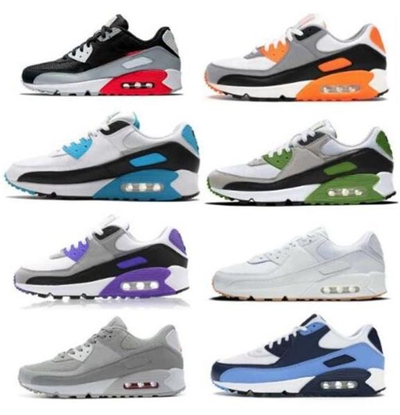 

2023 new cushion 90 90s shoes men women surplus running shoe triple black white x michigan radiant airs red pastel mens trainers