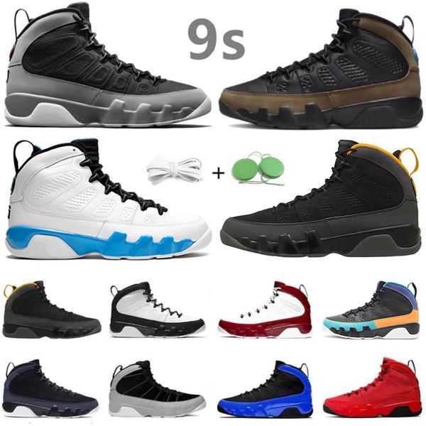 

jumpman 9 og 9s men basketball shoes particle grey chile gym red motorboat black white unc racer university gold blue trainers sports sneake