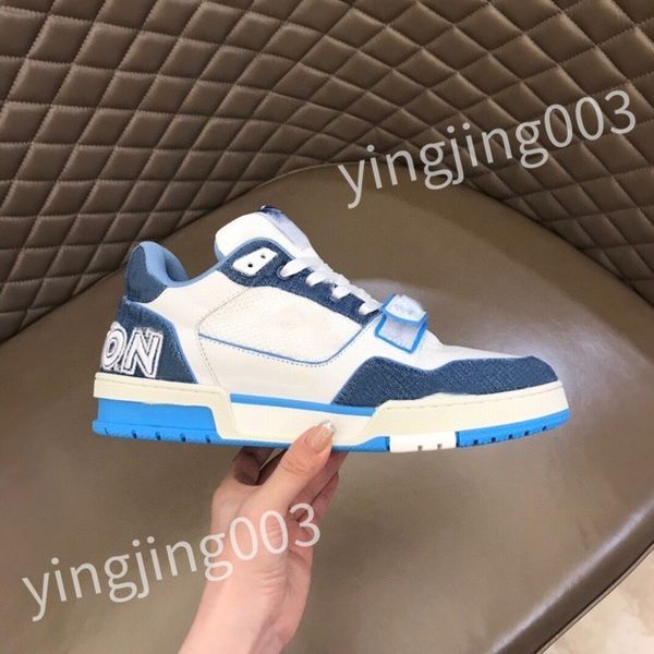 

new luxurys designer sneakers shoes pop color matching running shoes thick sole trend light fashion all match color cool casual lace-up dad, Black