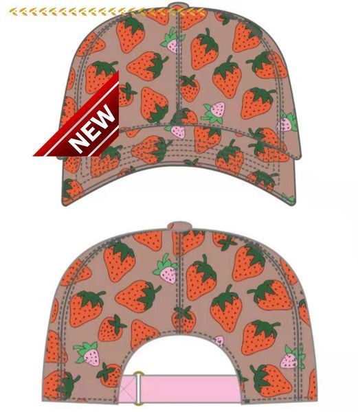 

1trawberry baseball caps man's cotton cactus classic letter ball caps summer women sun hats outdoor adjustable snapback cap girl's, Blue;gray