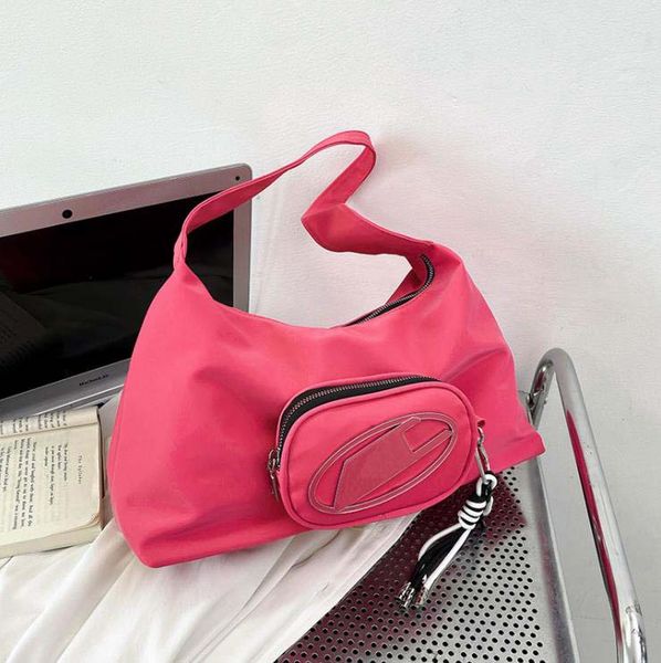 

2023 new nylon black high capacity tote bag one shoulder handbag messenger bag