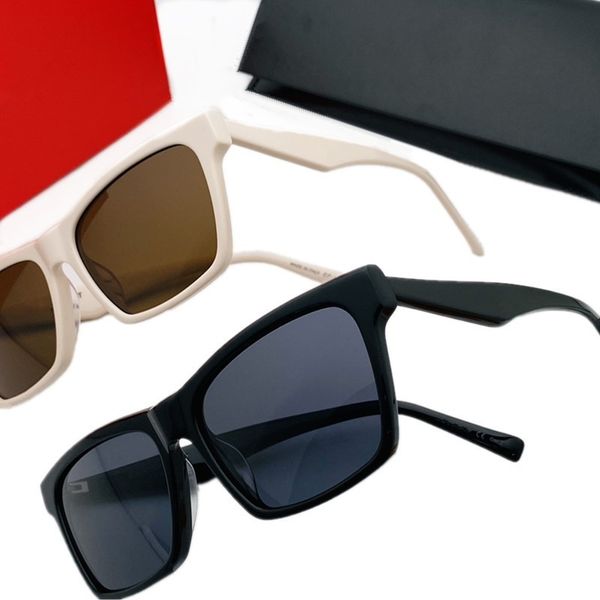 

euro-am ale simple square polarized sunglasses for women04 56-16-145 uv400 italy plank fullrim gradient goggles fullset design case, White;black