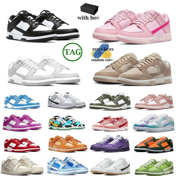 

with box lows panda casual shoes jarritos sanddrift triple pink unc grey fog syracuse medium olive active fuchsia walking gai jogging, Black