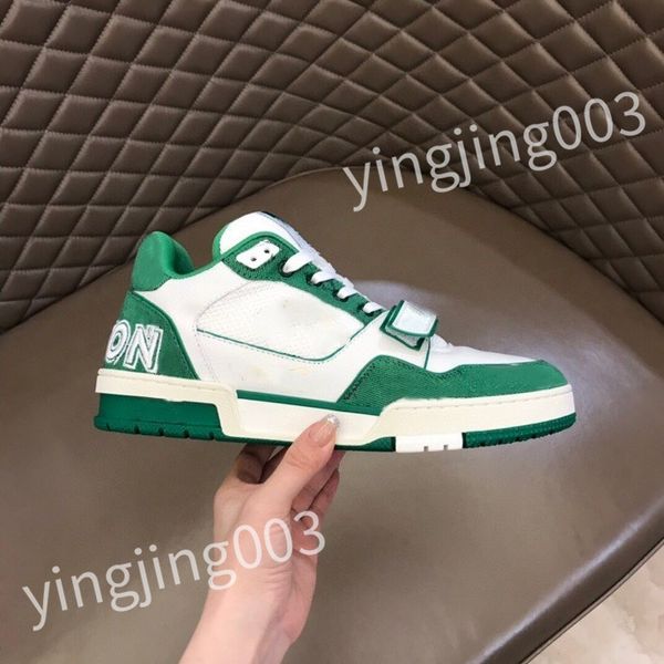 

new luxurys designer sneakers shoes pop color matching running shoes thick sole trend light fashion all match color cool casual lace-up dad, Black