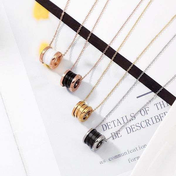 

korean version fashion ceramic small man waist titanium steel necklace women do not fade net red fashion collarbone chain high version light, Silver