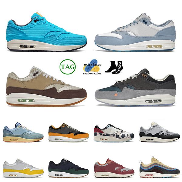 

outdoor sneakers shoes running sports trainers 1 87 corduroy summit white pecan shima crepe soft grey 1s men women athletic trainers runners