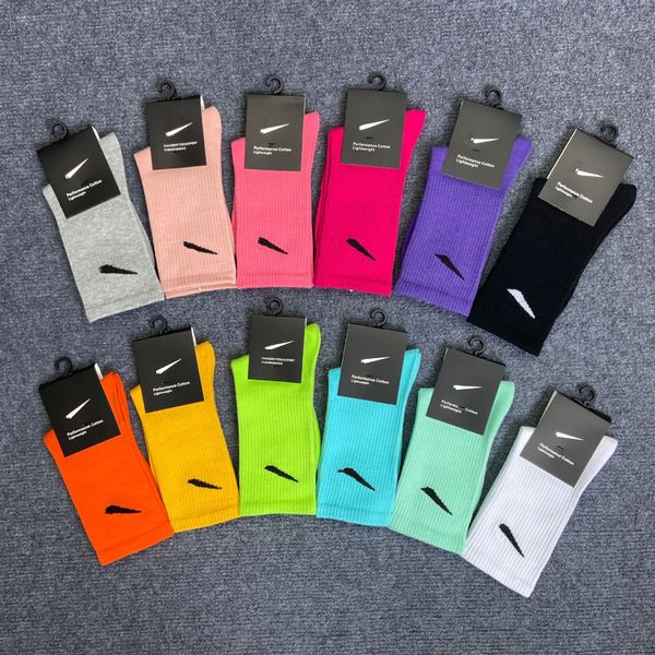 

men's socks anfn technology fleece alphabet breathable cotton wholesale calzino jogging basketball football sports garter box555, Black;white