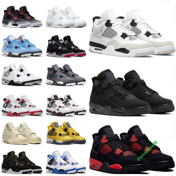 

black military cat cool grey with box jordns 4s basketball shoes men women 4 red thunder infrared bred university blue mens trainers sport s