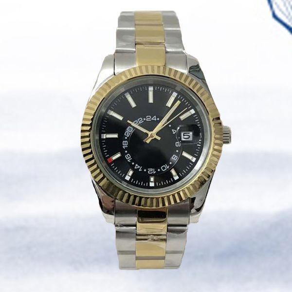 

men's automatic watches high-quality automatic 2813 movement watches stainless steel 42mm watches sky residents luminous waterproof mon, Slivery;brown
