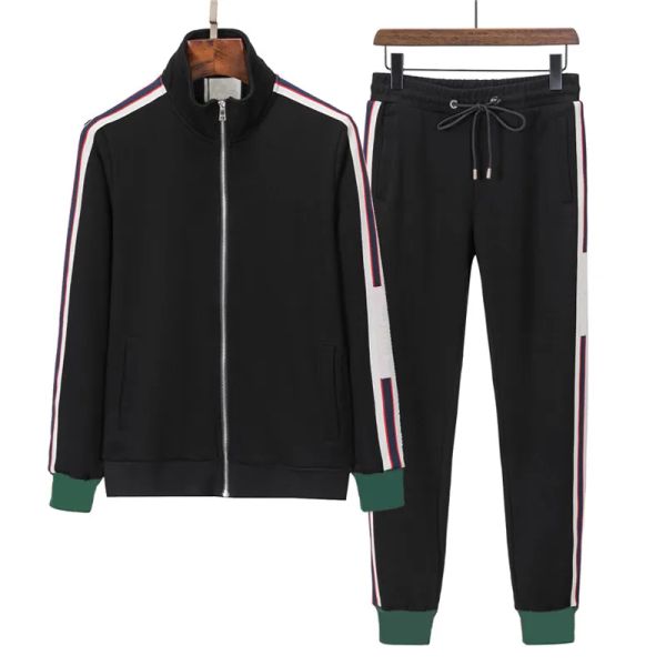 

2023 mens designer tracksuit for man womens jogger track suit sweatshirts fashion jacket sweatsuit autumn winter sporting suit men, Black