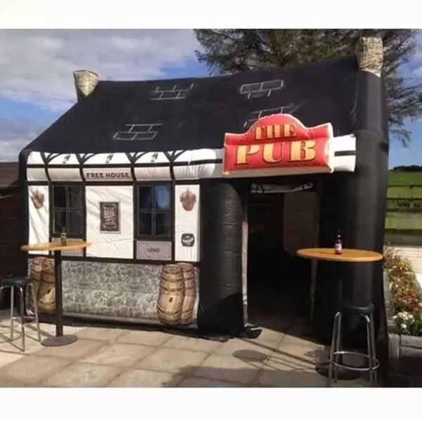 

5x4m bouncer arrival portable 5x4m inflatable pub bar tent house for outdoor party