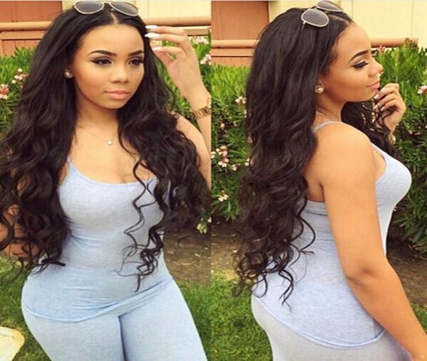 

8a silk base wavy human hair wigs glueless silk full lace wig with baby hair peruvian silk lace front wig8747533, Black;brown