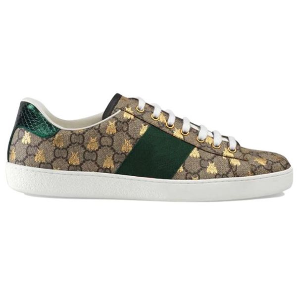 

women designer shoes italy ace sneakers bee snake leather embroidered black men chaussures interlocking walking casual sports trainers sbld