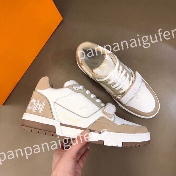 

2023 new luxury designer running shoes brand sneakers fashion shoe white black leather men women espadrilles flats lace up platform trainers