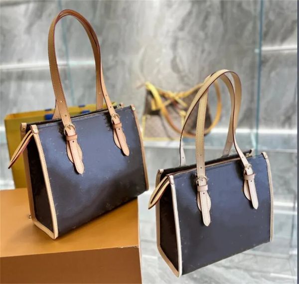 

designer onthego bags underarm handbags tote women shoulder crossbody bag purse luxury real leather letter printing messenger wallet purse l