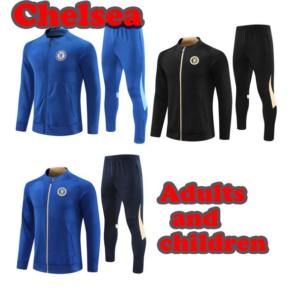 

2023 2024 sportswear 22 23 people long stretch sleeves soccer training suit jogging set men's children's soccer., Black