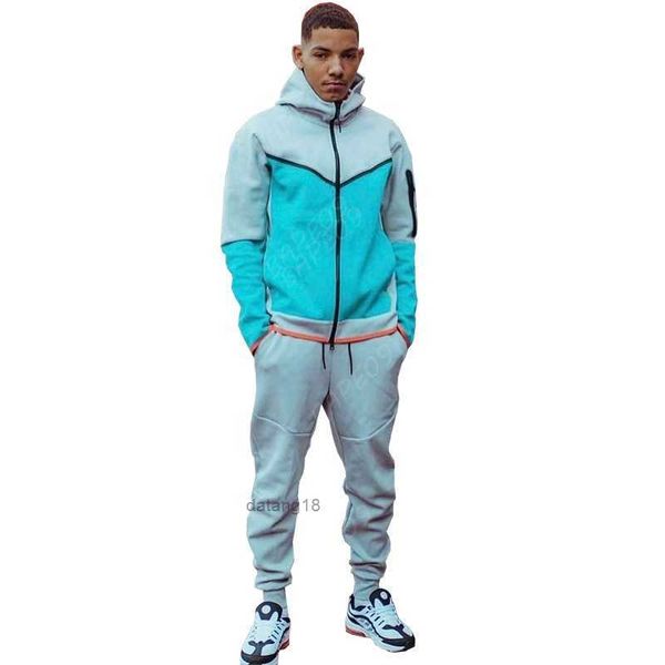 

tracksuit men thick tech fleece sportswear pants hoodies jackets space cotton trousers womens bottoms joggers man running jacket muti mens s, Gray
