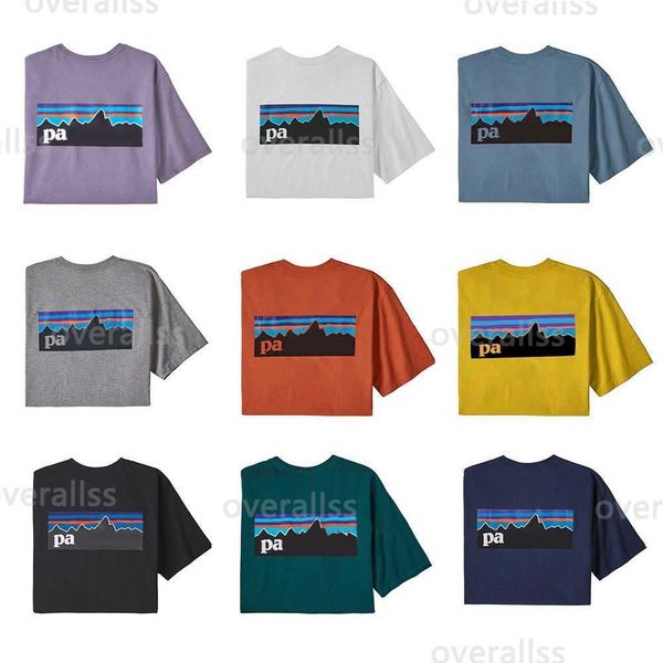 

mens t-shirts luxurys patagonias t-shirt american retro outdoor bata back sunset printing fast drying cotton couple xtci k5lv, White;black