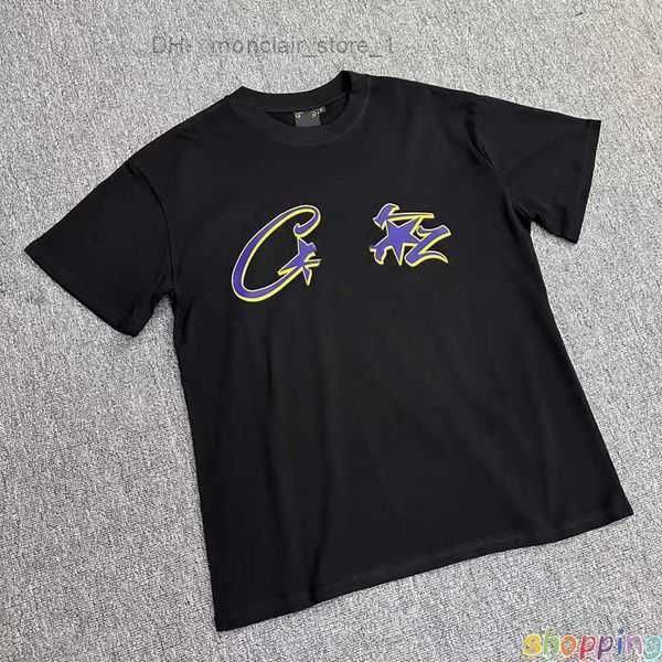 

t shirt 2023 corteizs corgo designer t shirt corteizs american street hip hop letter print short sleeve t-shirt fashion brand summer loose r, White;black