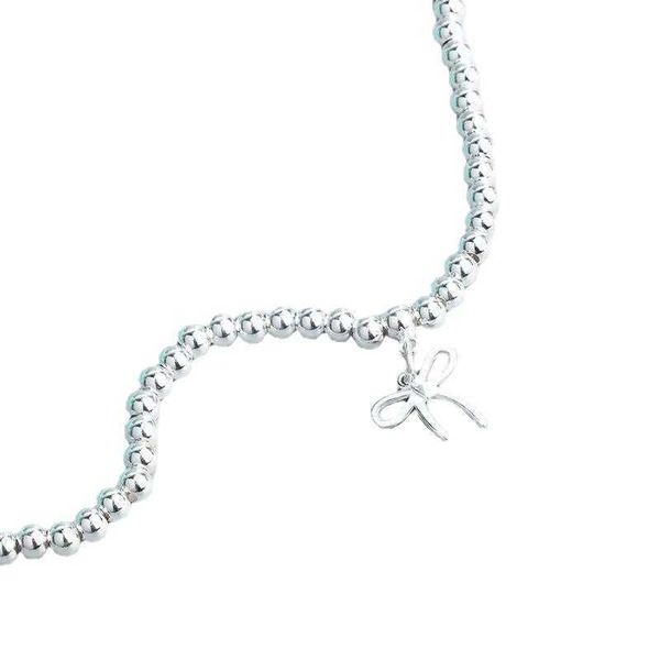 

selling popular fashion 925 silver bracelet tiffay hu tiejie jewelry student ball net red 5st5, Black