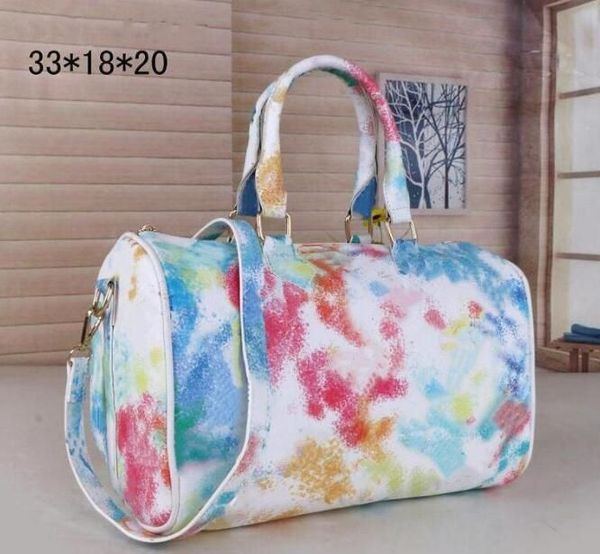 

l design women's handbag fashion shoulder bag speedy gradient handbag classic pattern crossbody bag dual color women's carrying ba