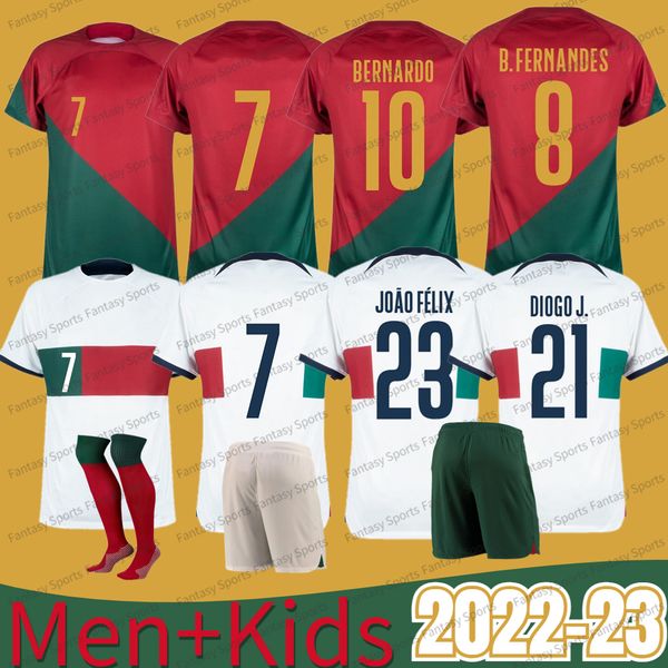 

22 23 portuguesa joao felix soccer jerseys ruben neves bruno fernandes portugieser portuguese football shirt men kids kit r.sanchez ronaldo, Black;yellow