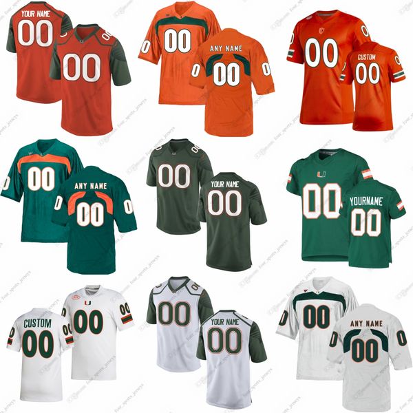 

custom ncaa college miami hurricanes football jerseys harris taylor reed king chaney jr. restrepo smith rambo rousseau thomas kelly osborn p, Black