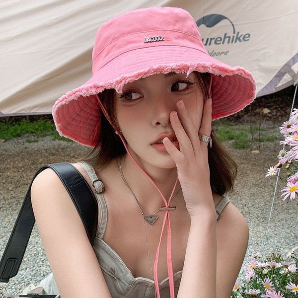 

woman designer bucket hats summer le bob artichaut sun hat, Blue;gray