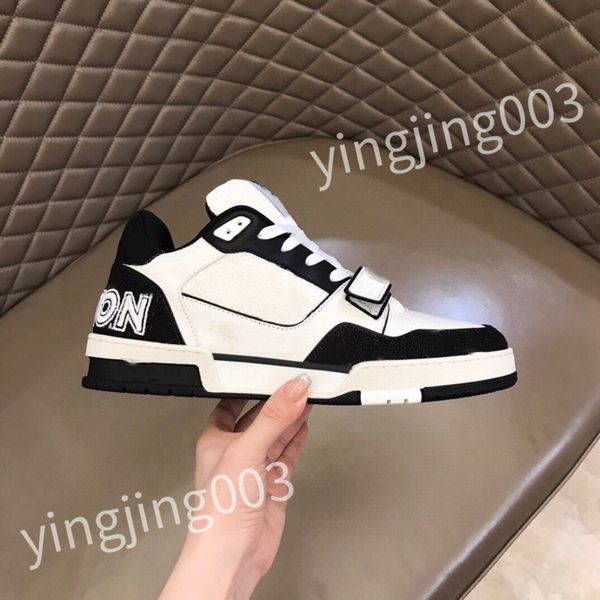 

new designer sneakers plate-forme shoes pop color matching running shoes thick sole trend light fashion all match color cool casual lace-up, Black