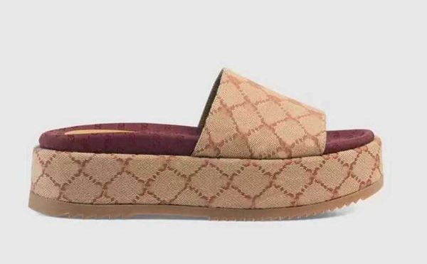 

slide designer womens sandals mens slippers flip flops luxury flat thick bottom embroidery printed jelly rubber leather women dress shoes321, Black