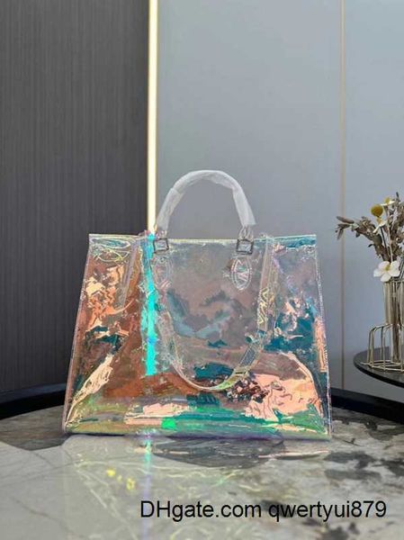 

totes beach handbag women shoulder bag designer jelly bags fashion tote large travel flower printed transparent material luxury clutch handb