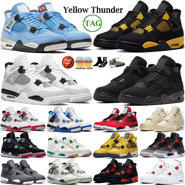 

4 basketball shoes for men women og red thunder pine green military black cat white oreo sail seafoam university blue bred mens womens sport