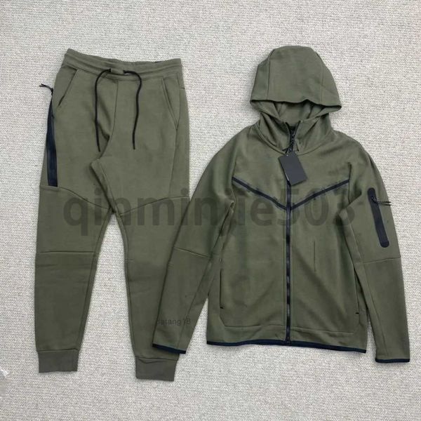 

tracksuit men thick tech fleece sportswear pants hoodies jackets space cotton trousers womens bottoms joggers man running jacket muti mens s, Gray