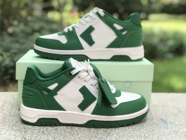 

designer basketball shoes ow out of office green white outdoor sneakers with box