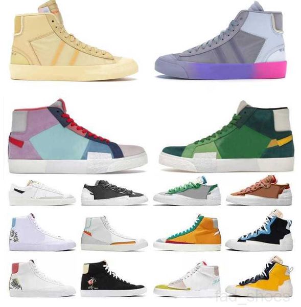 

men og blazer mid 77 vintage blazers jumbo women casual shoes black white indigo pine green pomegranate arctic punch mens trainers designer