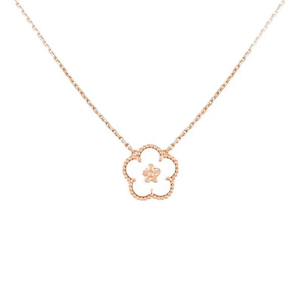 

four leaf clover necklace womens gold pendant for women letter titanium steel jewelry girl wedding gifts for parties gold chain designer jew, Silver