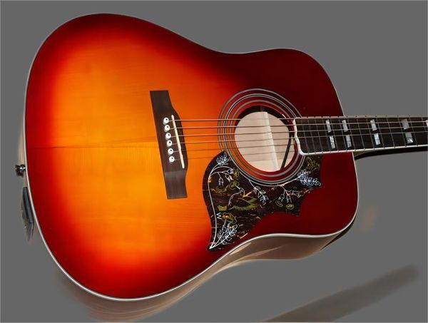 

very beautiful new cherry electric guitar acoustic guitar with from china
