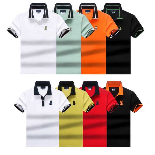 

psychos polo bunnys shirt mens tshirt women short sleeve tees loose cotton t-shirts summer fashion casual skull rabbit designer street wear, White;black