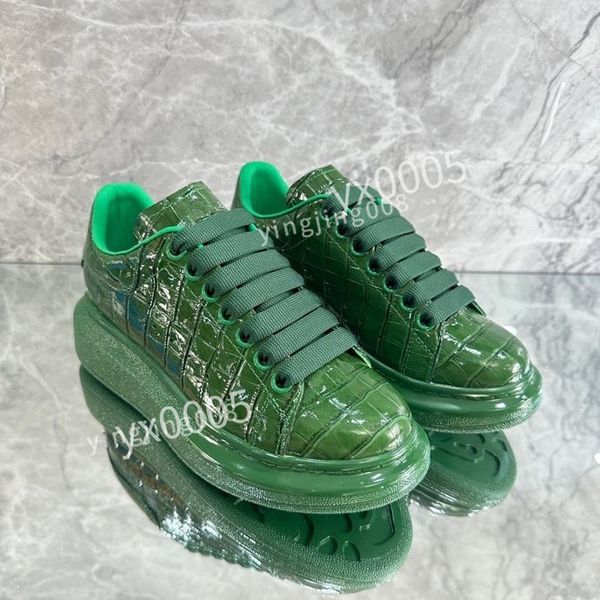 

2023 designer casual shoes men women platform sneakers leather mens and womens outdoor shoe, Black