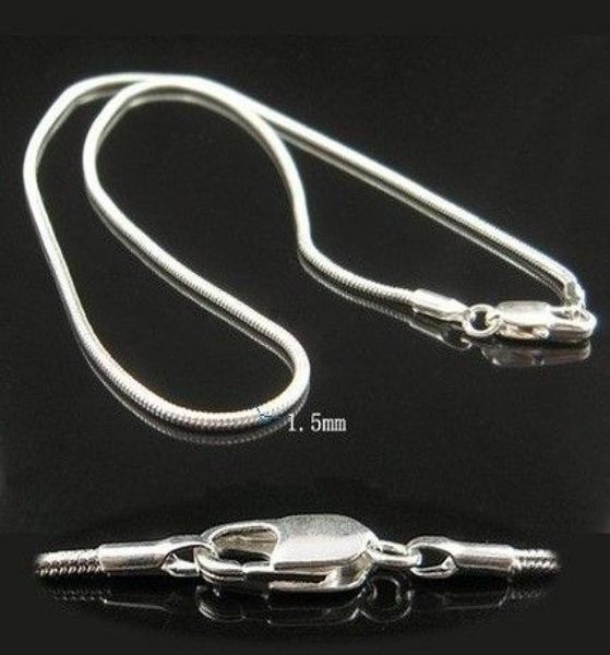 

wholesale 50pcs 1.5mm 18inch sterling silver plated chain7118929